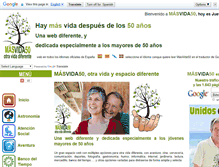 Tablet Screenshot of masvida50.com